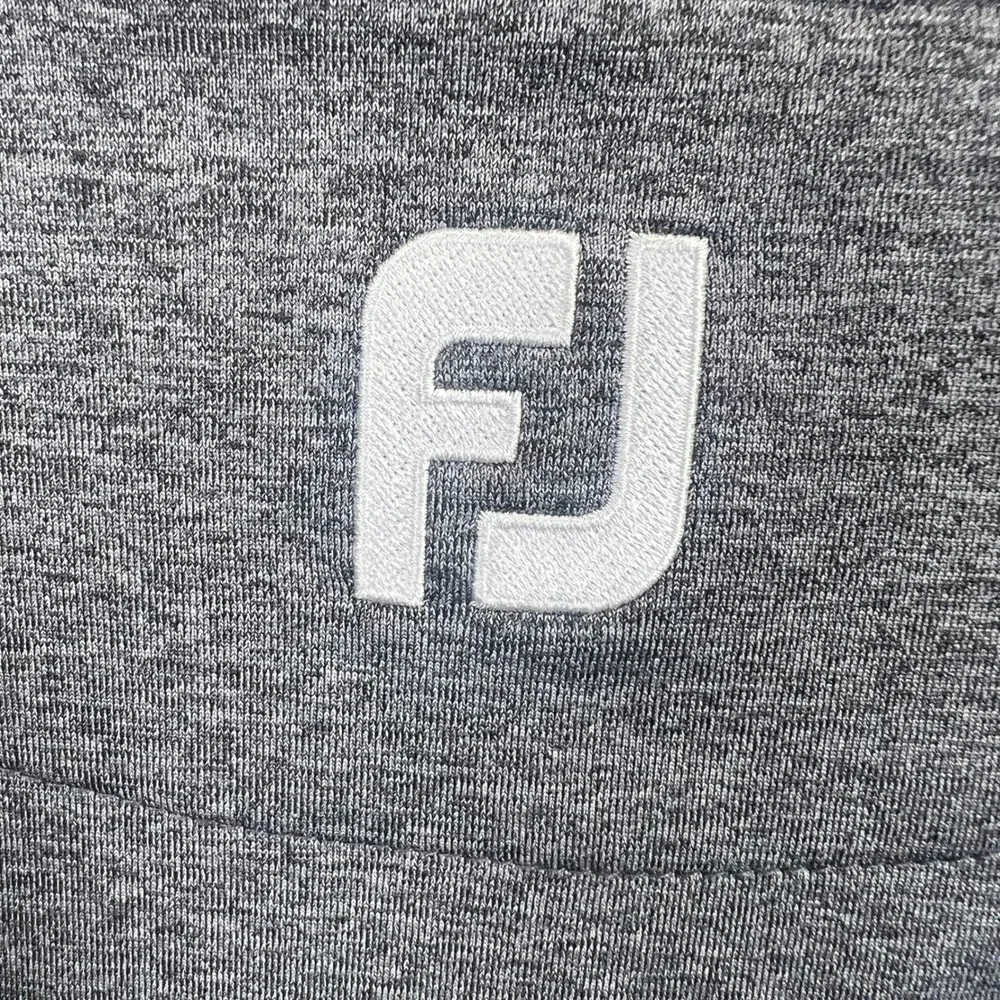 FootJoy 1/4 Zip Pullover Mens XL Gray Hilton Head National Golf EUC